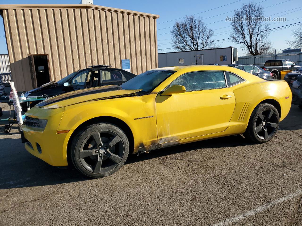 2010 Chevrolet Camaro Lt Yellow vin: 2G1FC1EV2A9156472