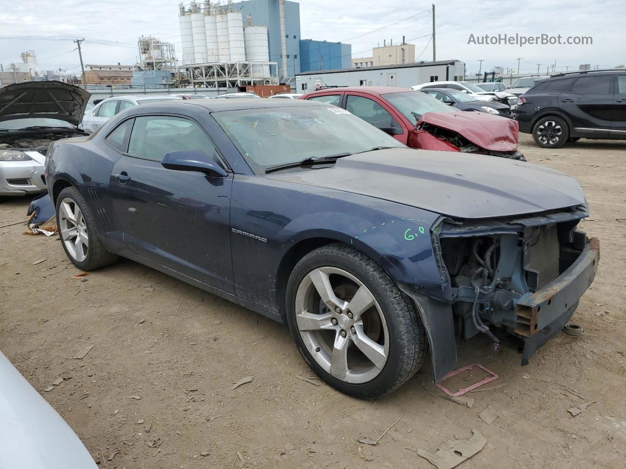 2010 Chevrolet Camaro Lt Blue vin: 2G1FC1EV3A9162863