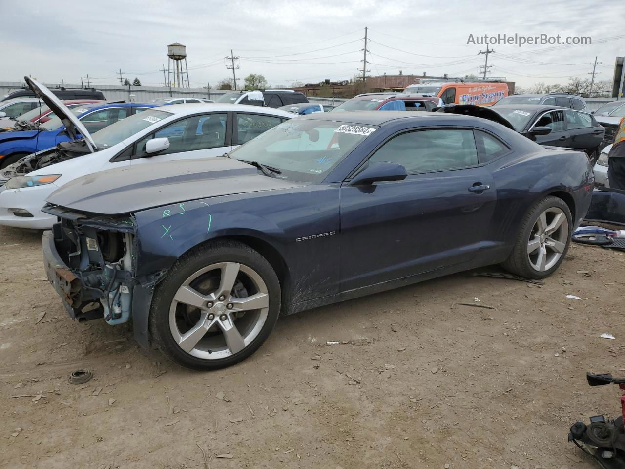 2010 Chevrolet Camaro Lt Blue vin: 2G1FC1EV3A9162863