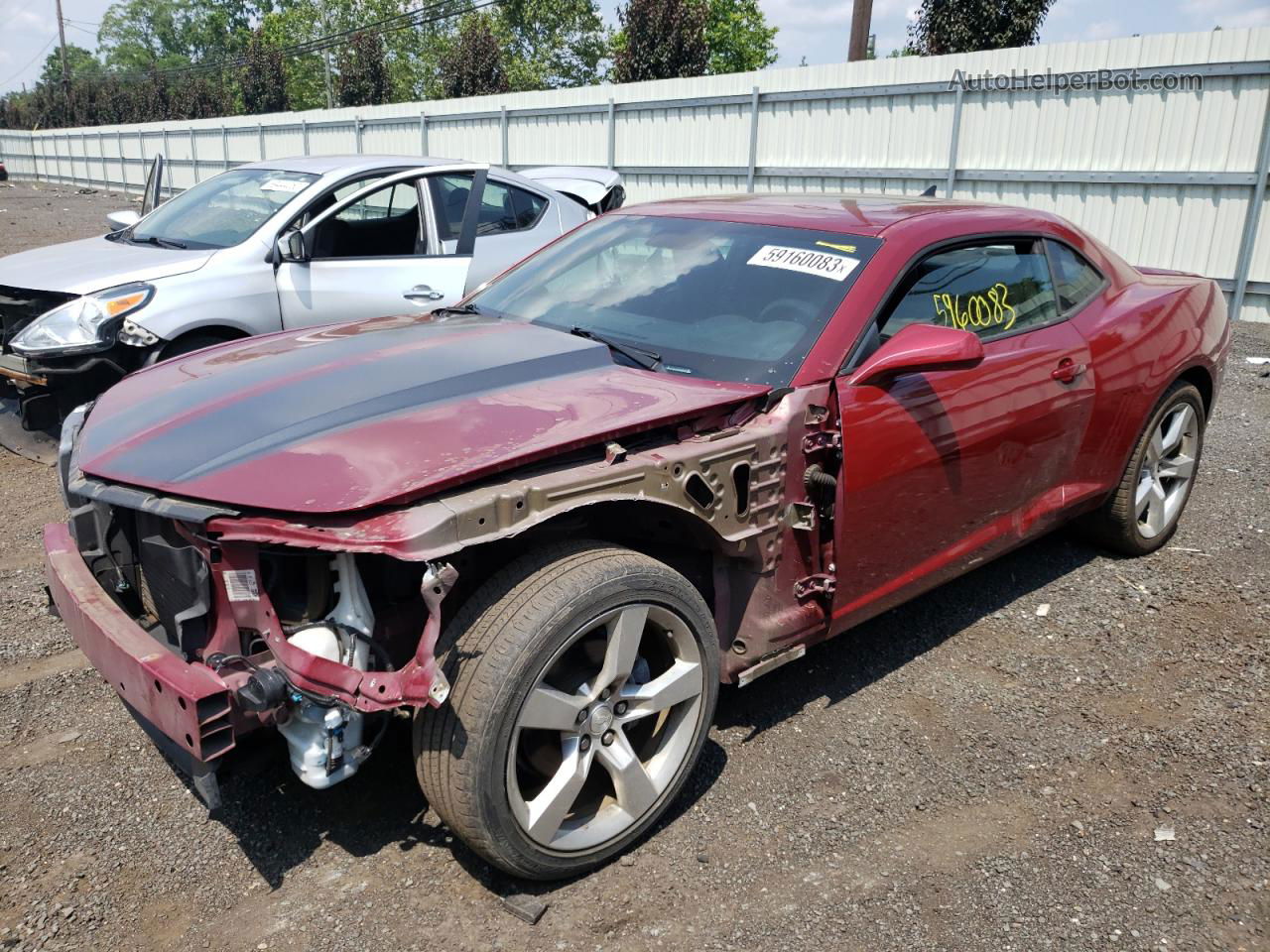 2010 Chevrolet Camaro Lt Red vin: 2G1FC1EV5A9172939