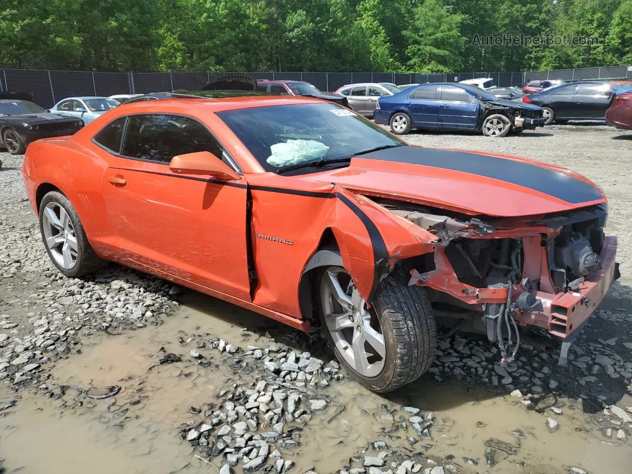 2010 Chevrolet Camaro Lt Orange vin: 2G1FC1EV5A9206359