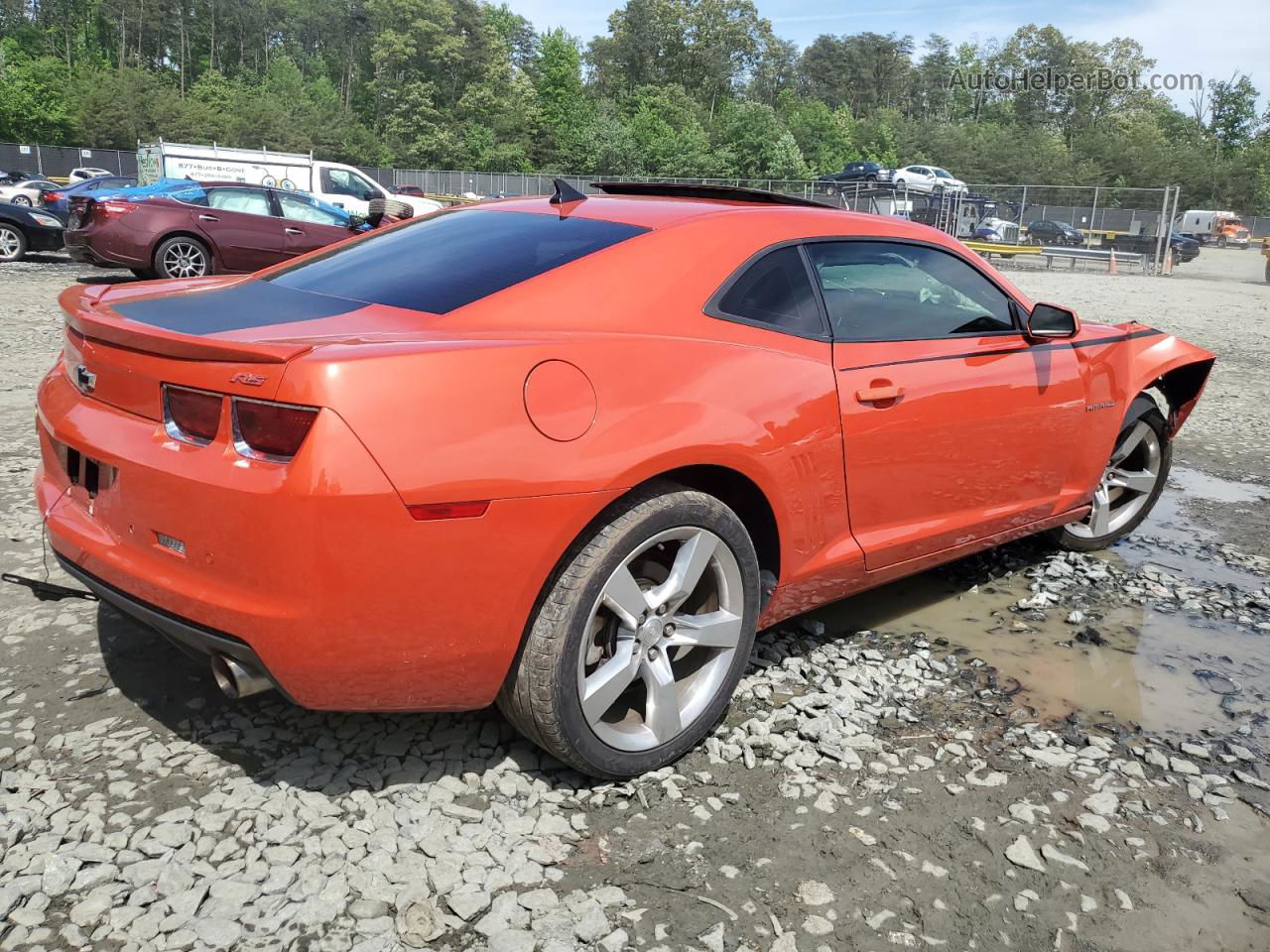 2010 Chevrolet Camaro Lt Orange vin: 2G1FC1EV5A9206359