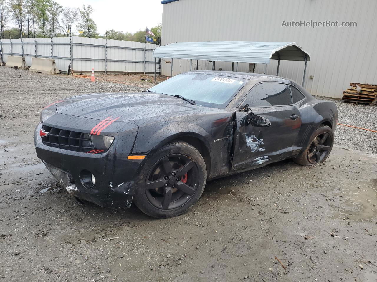 2010 Chevrolet Camaro Lt Black vin: 2G1FC1EV5A9211593