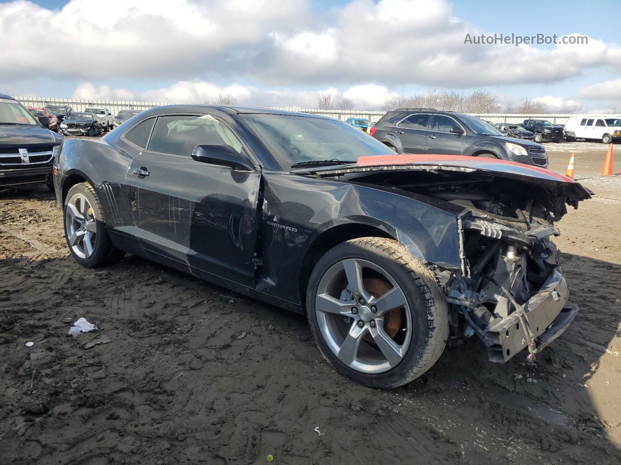 2010 Chevrolet Camaro Lt Black vin: 2G1FC1EV6A9210050