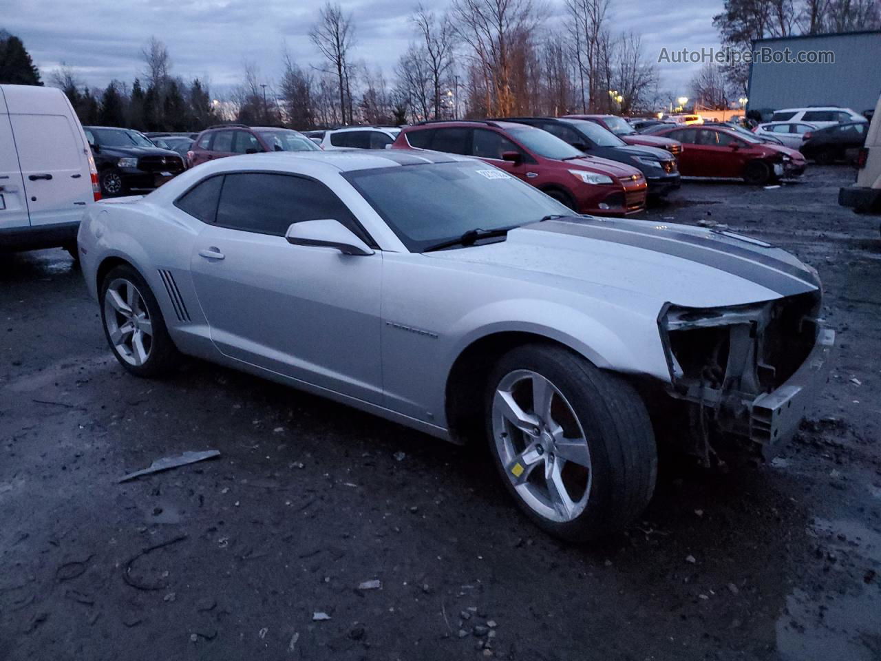 2010 Chevrolet Camaro Lt Silver vin: 2G1FC1EV7A9106179