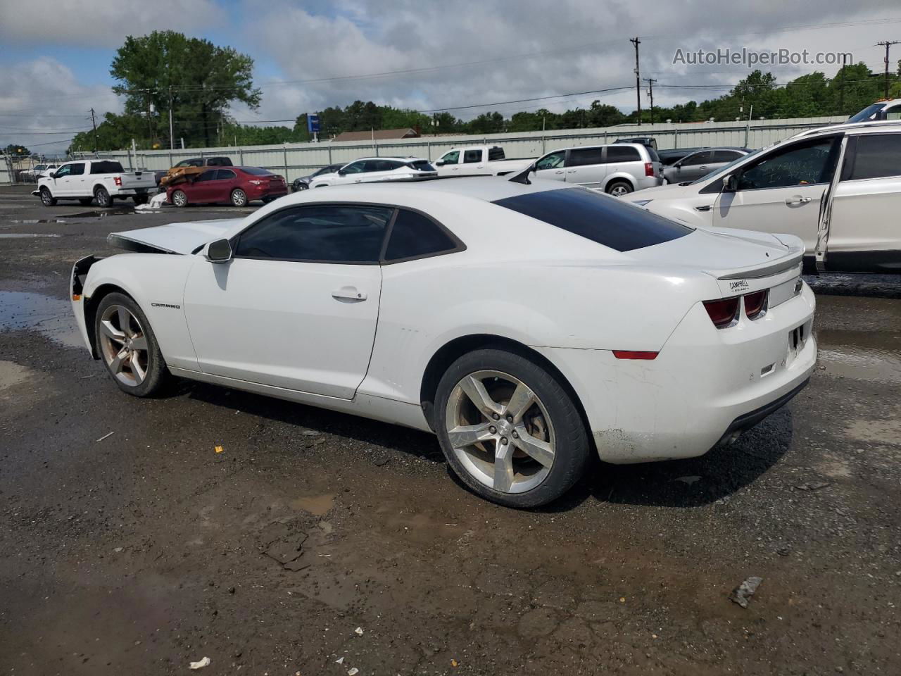 2010 Chevrolet Camaro Lt White vin: 2G1FC1EV7A9206119