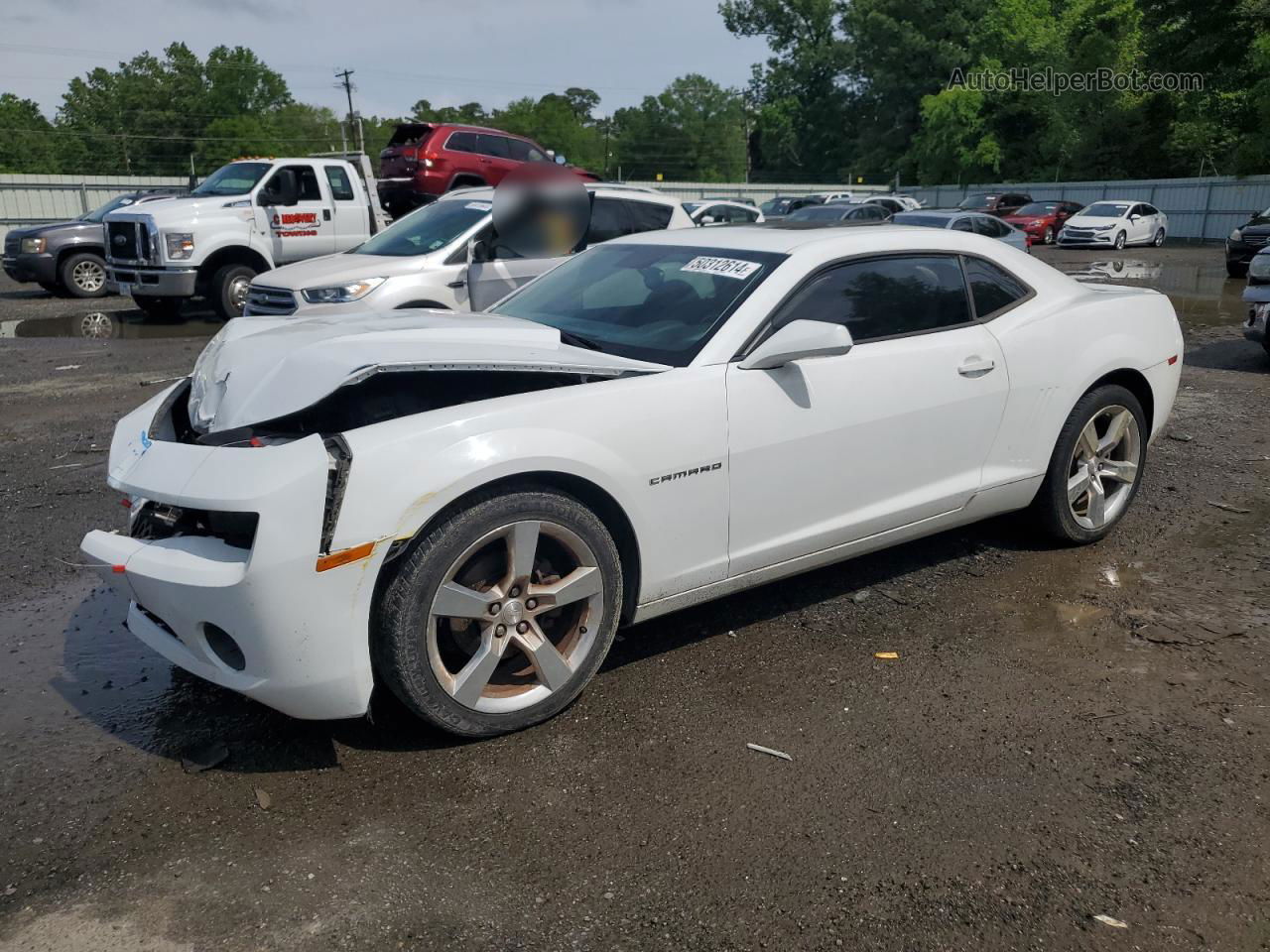 2010 Chevrolet Camaro Lt White vin: 2G1FC1EV7A9206119