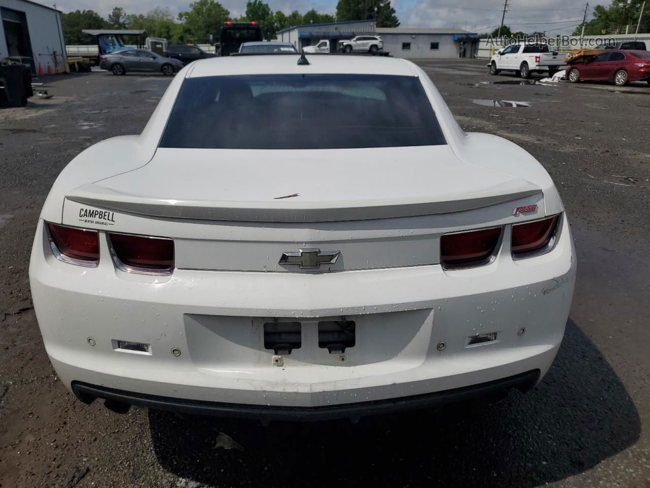 2010 Chevrolet Camaro Lt White vin: 2G1FC1EV7A9206119