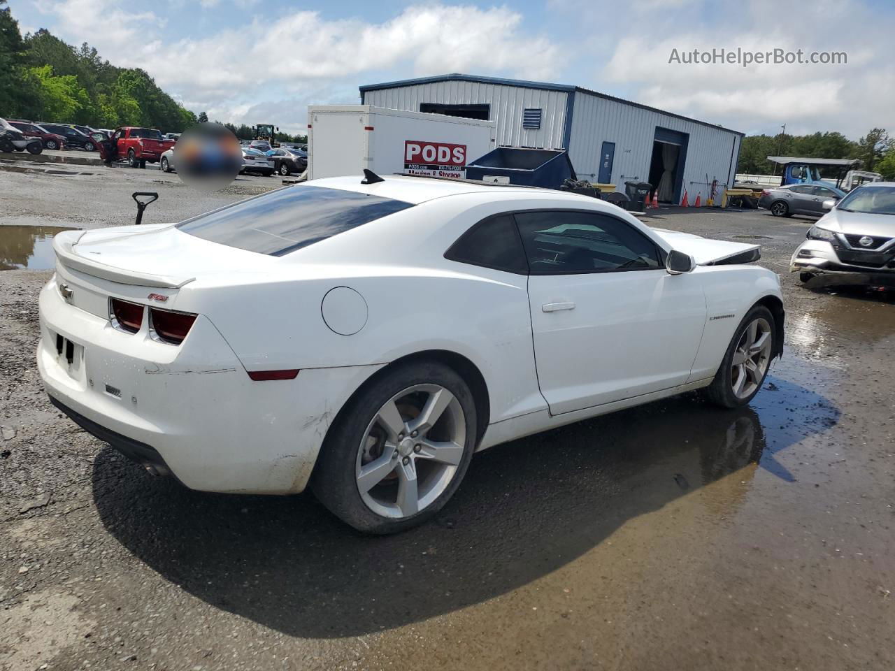 2010 Chevrolet Camaro Lt White vin: 2G1FC1EV7A9206119