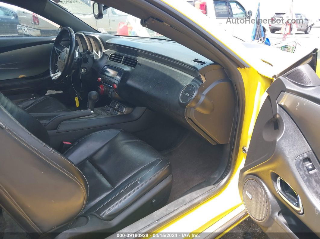 2010 Chevrolet Camaro 2lt Yellow vin: 2G1FC1EV8A9104229