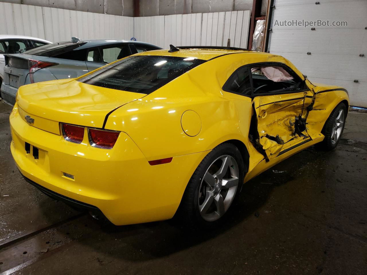 2010 Chevrolet Camaro Lt Yellow vin: 2G1FC1EV8A9104814