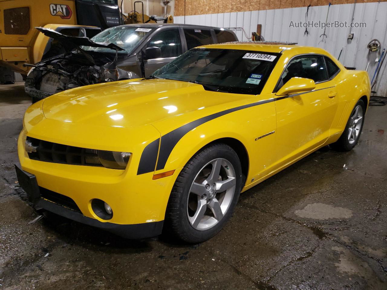 2010 Chevrolet Camaro Lt Yellow vin: 2G1FC1EV8A9104814