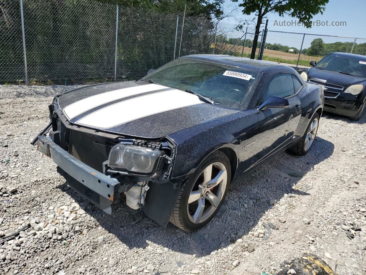 2010 Chevrolet Camaro Lt Blue vin: 2G1FC1EV9A9161068