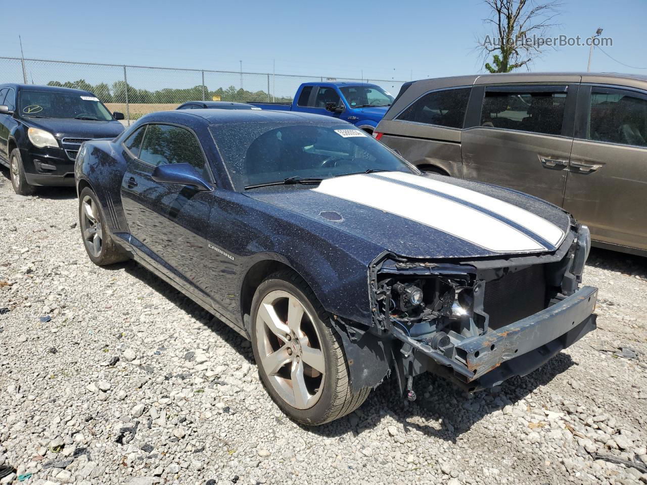 2010 Chevrolet Camaro Lt Blue vin: 2G1FC1EV9A9161068