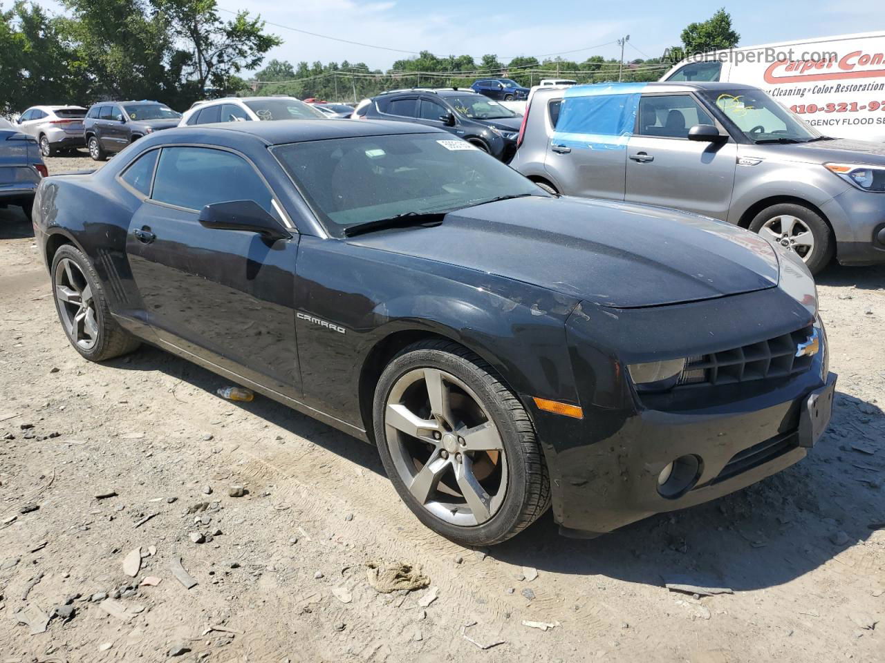 2010 Chevrolet Camaro Lt Black vin: 2G1FC1EVXA9153528