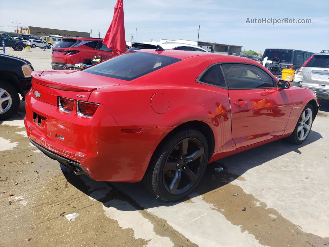 2010 Chevrolet Camaro Lt Red vin: 2G1FC1EVXA9220225