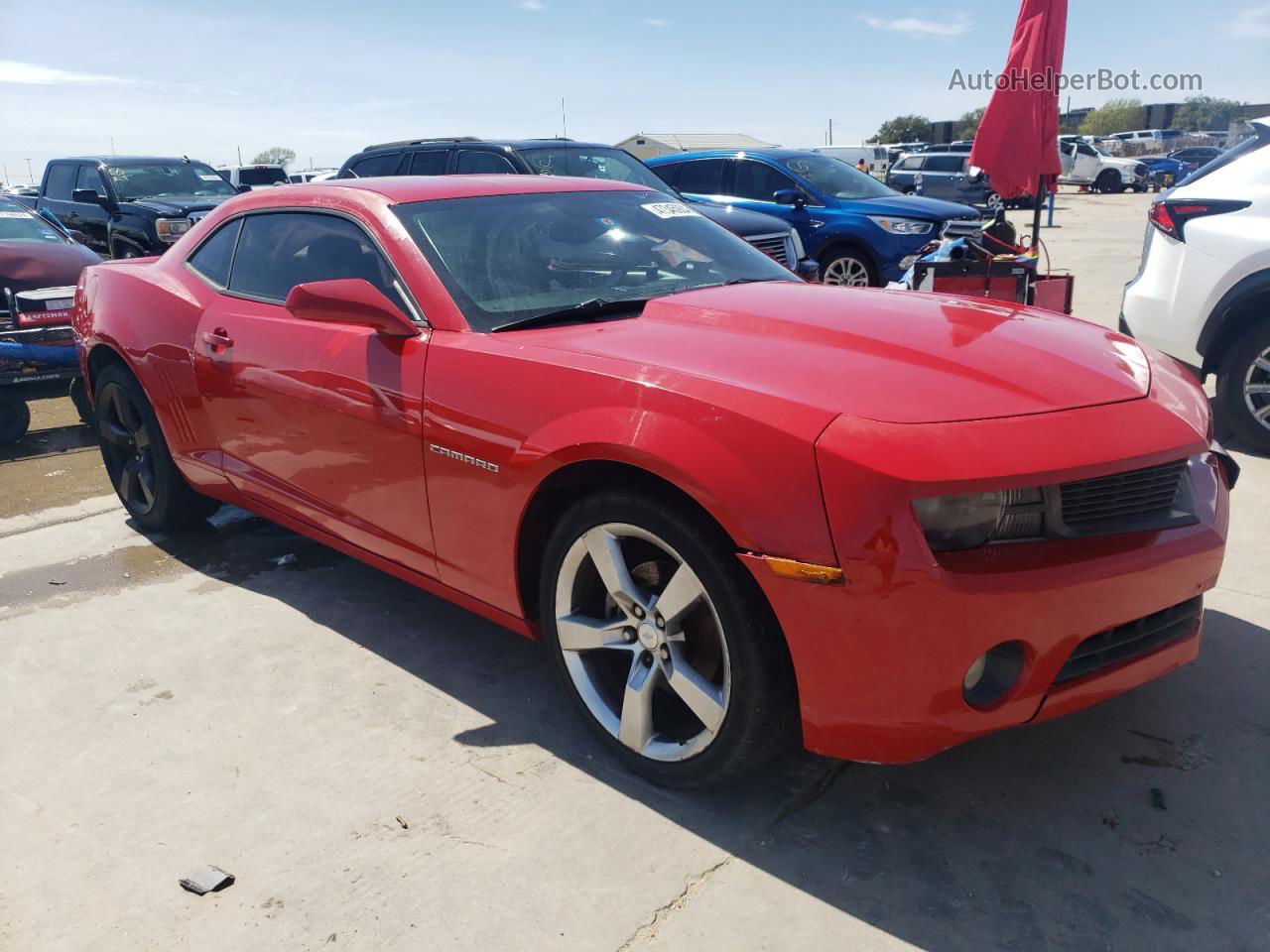 2010 Chevrolet Camaro Lt Red vin: 2G1FC1EVXA9220225