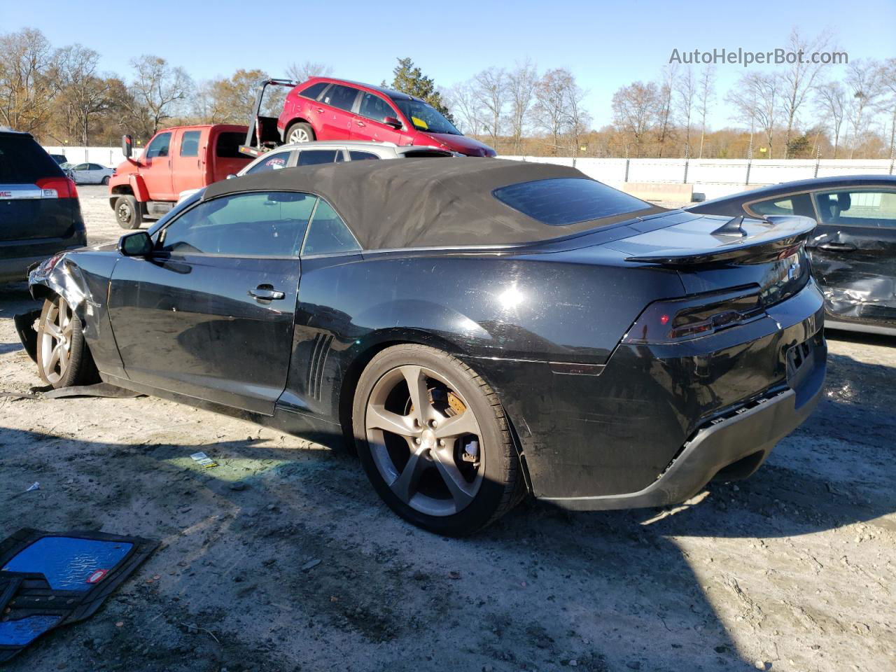 2014 Chevrolet Camaro Lt Black vin: 2G1FC3D31E9159316