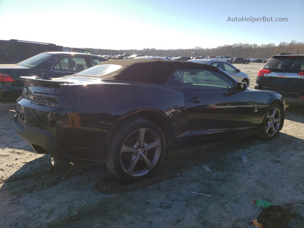 2014 Chevrolet Camaro Lt Black vin: 2G1FC3D31E9159316