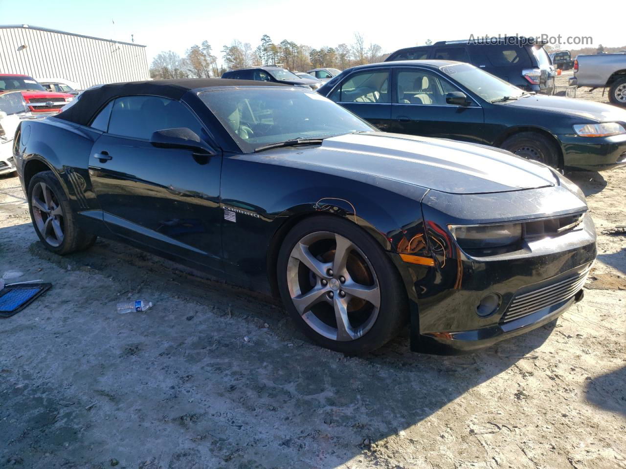 2014 Chevrolet Camaro Lt Black vin: 2G1FC3D31E9159316