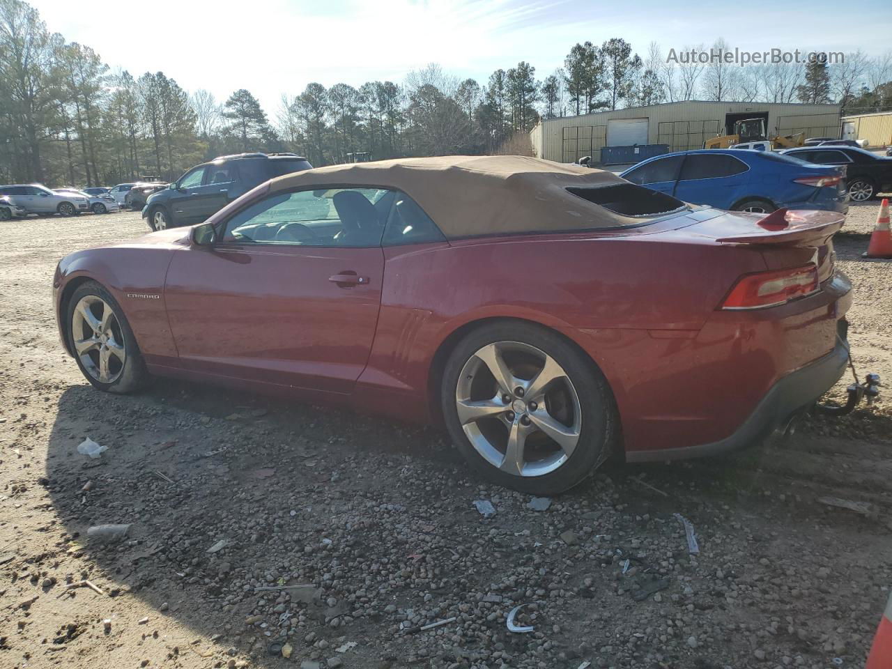 2014 Chevrolet Camaro Lt Red vin: 2G1FC3D31E9164886