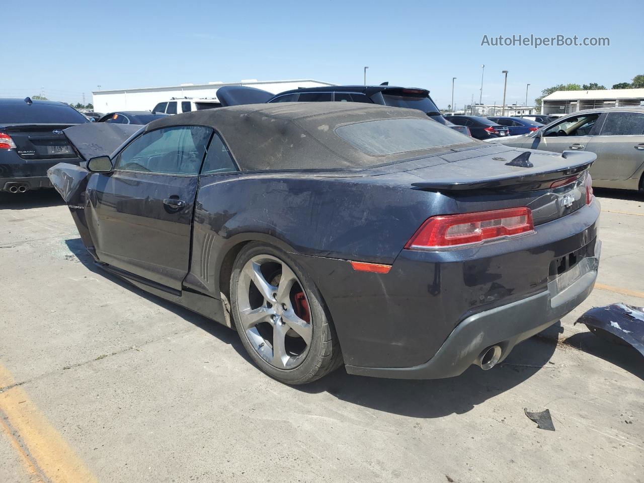 2014 Chevrolet Camaro Lt Blue vin: 2G1FC3D33E9159012