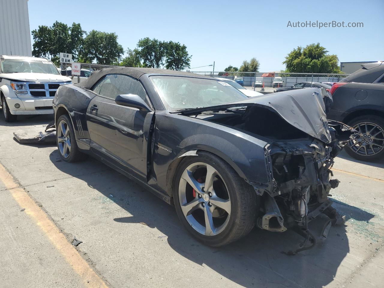 2014 Chevrolet Camaro Lt Blue vin: 2G1FC3D33E9159012