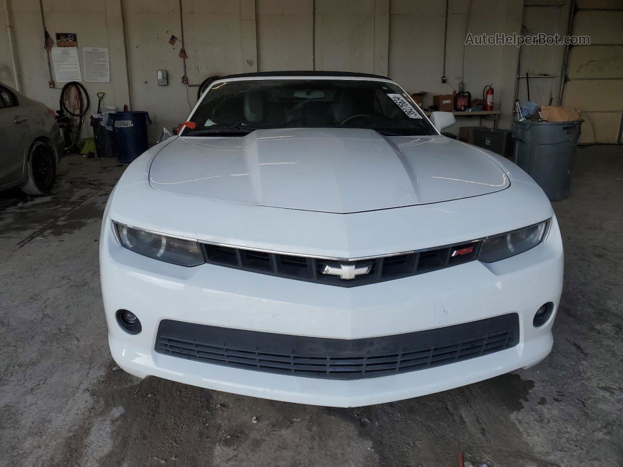 2014 Chevrolet Camaro Lt White vin: 2G1FC3D35E9240903