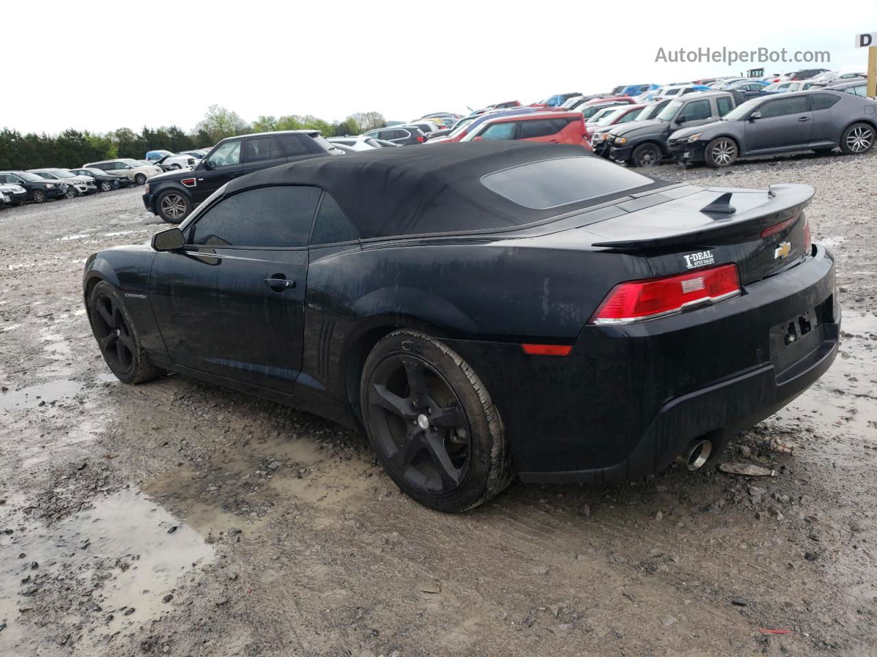 2014 Chevrolet Camaro Lt Black vin: 2G1FC3D39E9197697