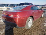 2015 Chevrolet Camaro Lt Burgundy vin: 2G1FD1E30F9195886