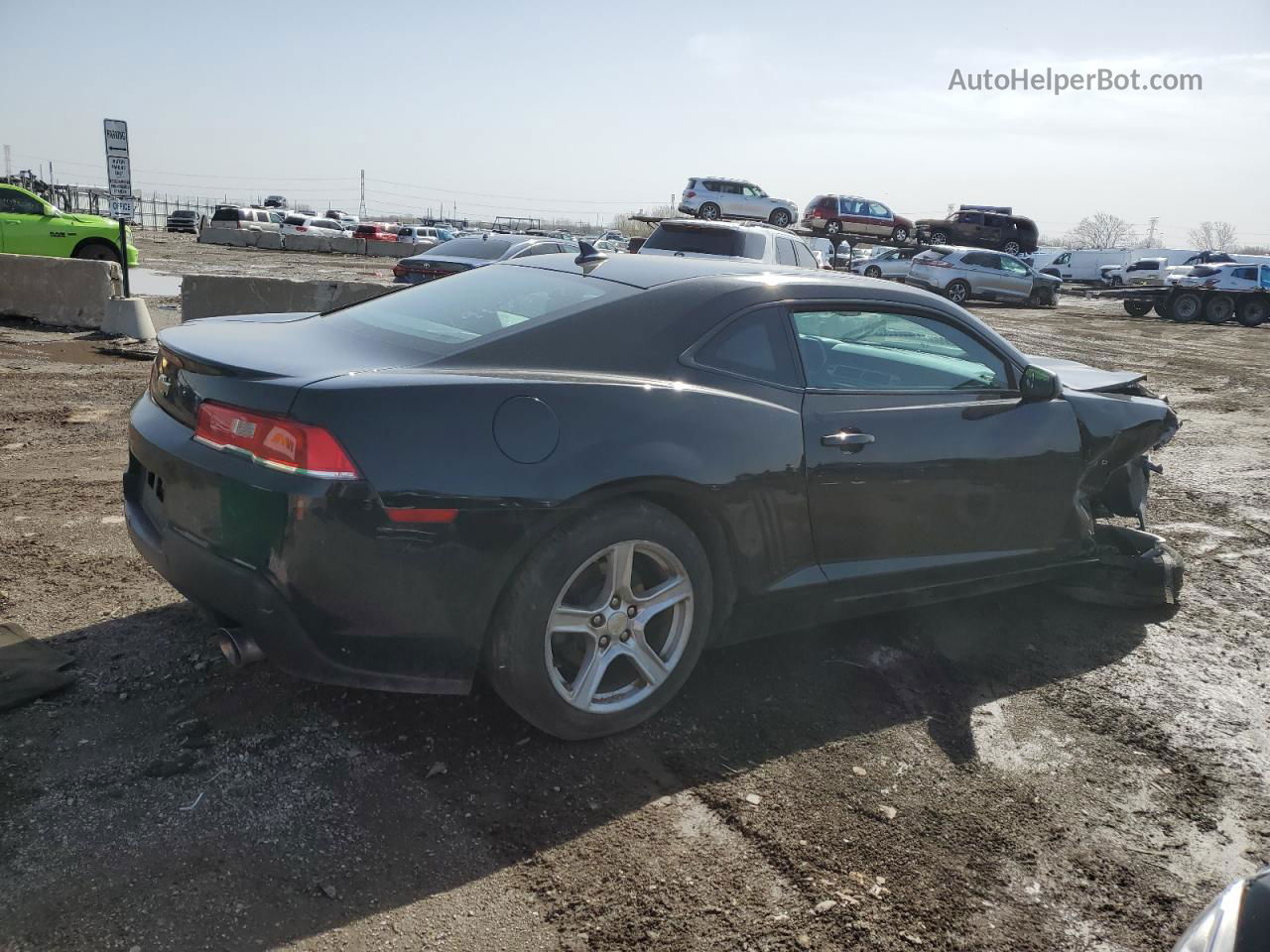 2015 Chevrolet Camaro Lt Black vin: 2G1FD1E30F9207552