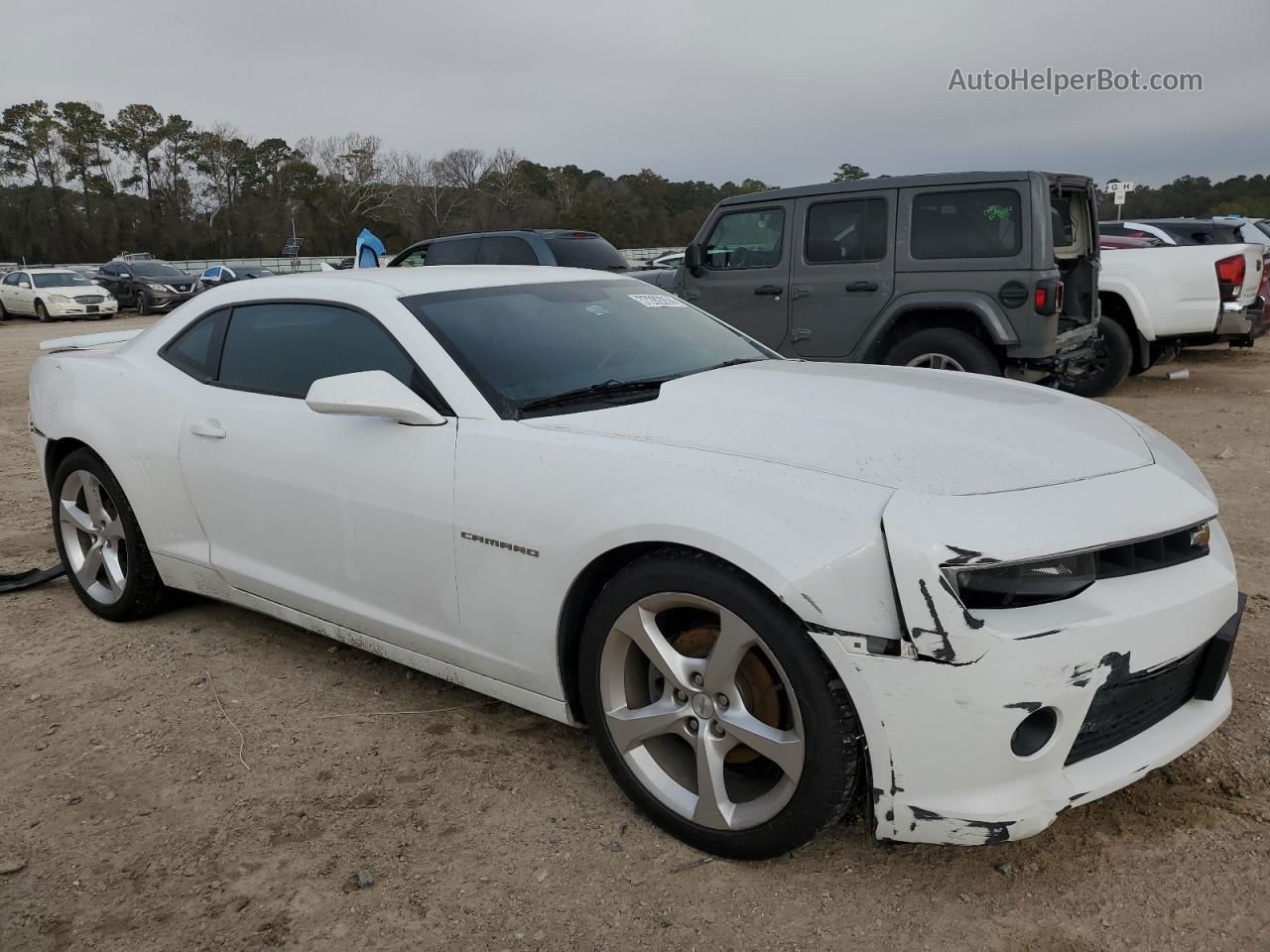 2015 Chevrolet Camaro Lt White vin: 2G1FD1E30F9226960