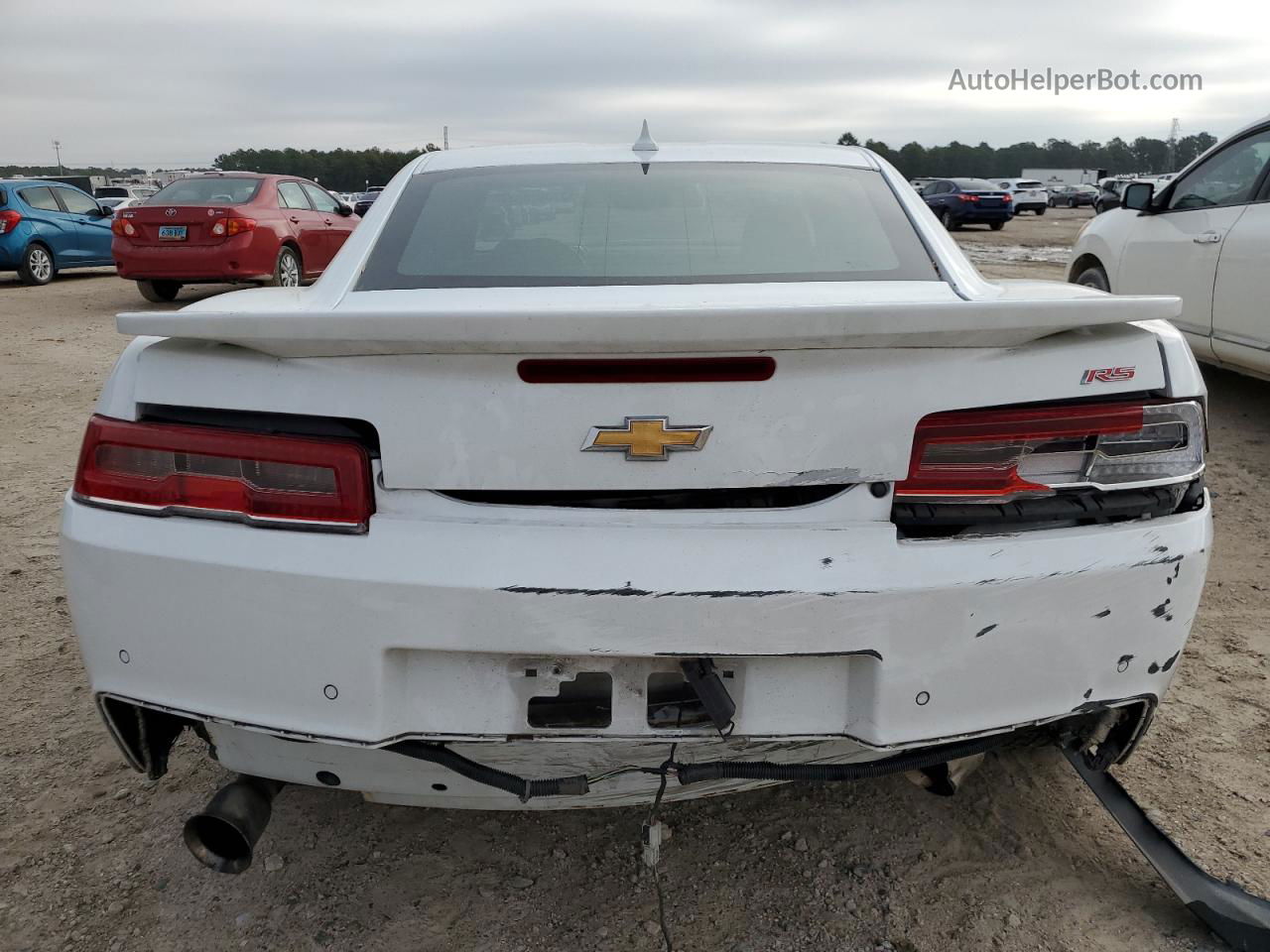 2015 Chevrolet Camaro Lt White vin: 2G1FD1E30F9226960