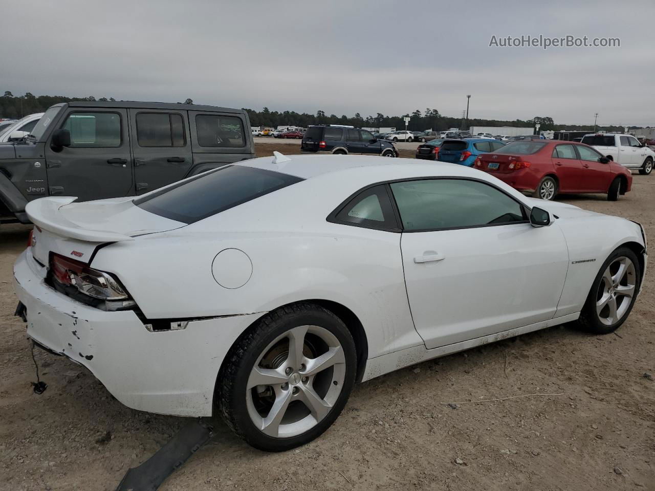 2015 Chevrolet Camaro Lt White vin: 2G1FD1E30F9226960