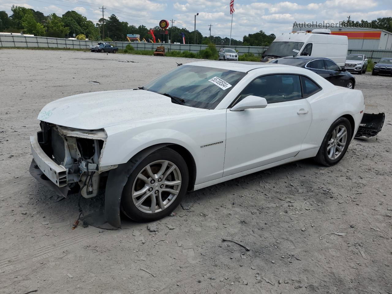 2015 Chevrolet Camaro Lt White vin: 2G1FD1E31F9201436