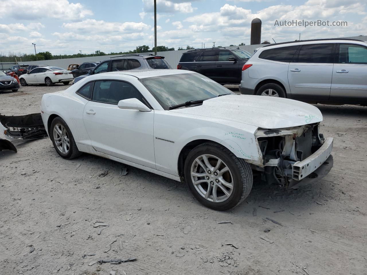 2015 Chevrolet Camaro Lt White vin: 2G1FD1E31F9201436