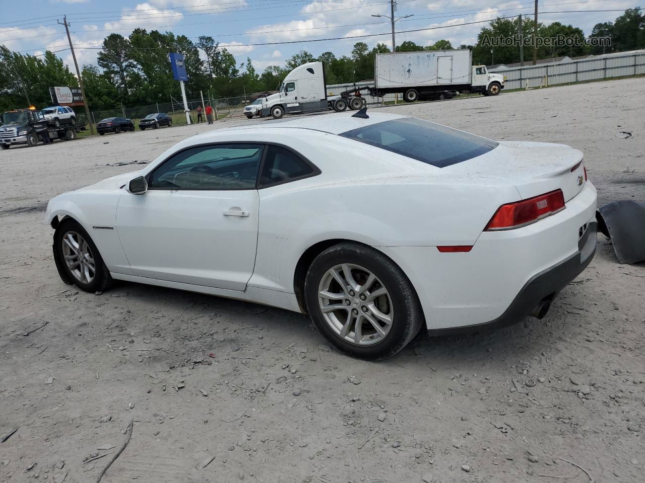 2015 Chevrolet Camaro Lt White vin: 2G1FD1E31F9201436