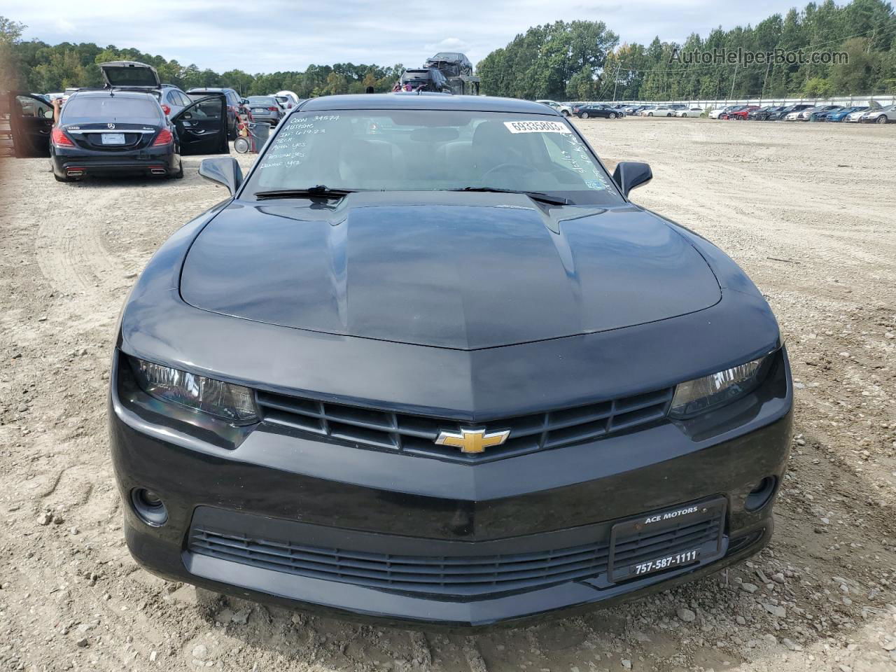 2015 Chevrolet Camaro Lt Black vin: 2G1FD1E32F9141084