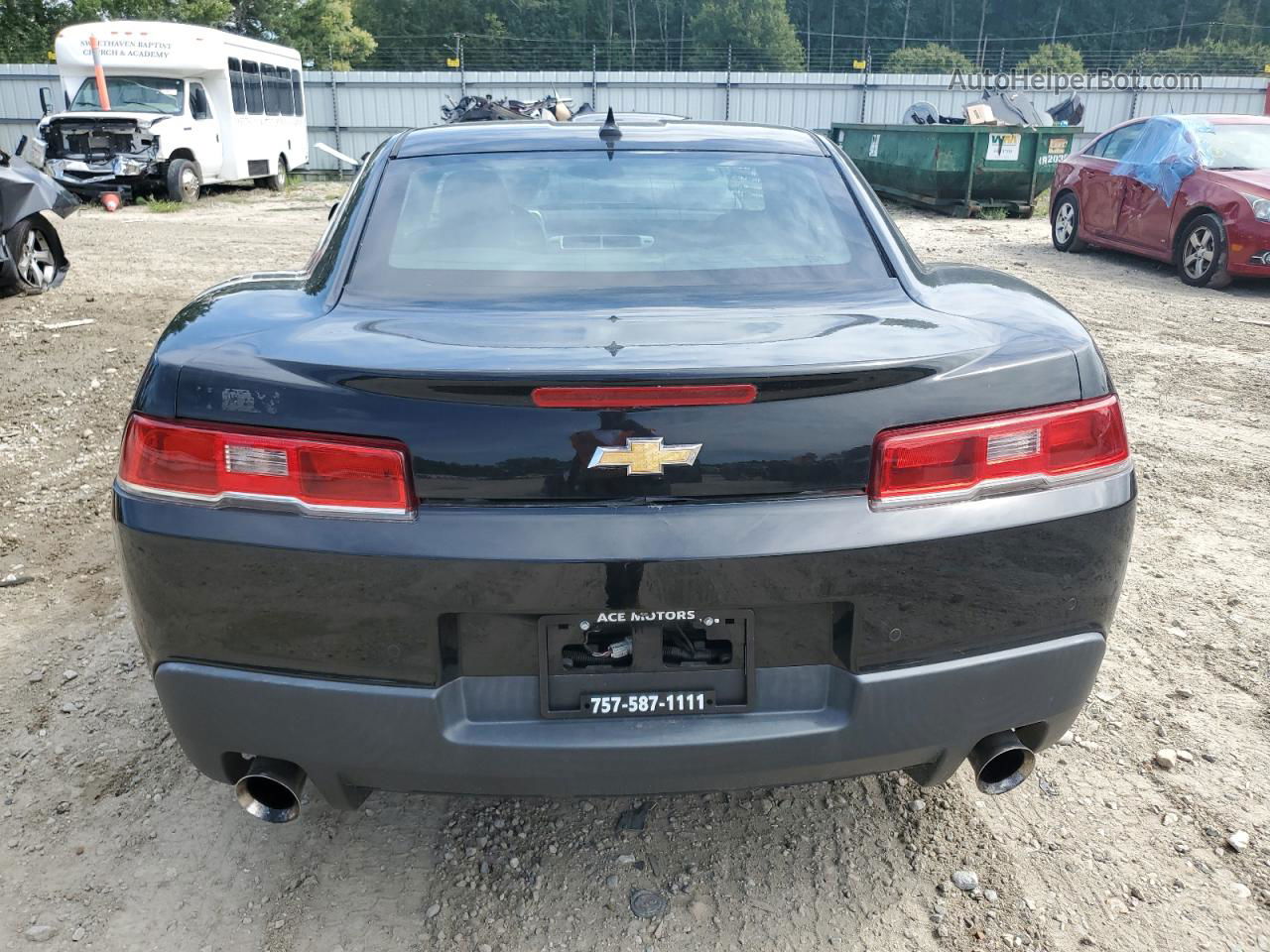 2015 Chevrolet Camaro Lt Black vin: 2G1FD1E32F9141084