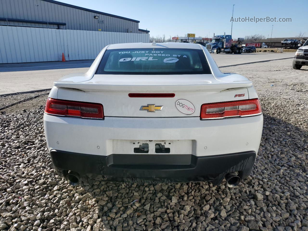 2015 Chevrolet Camaro Lt White vin: 2G1FD1E32F9160282