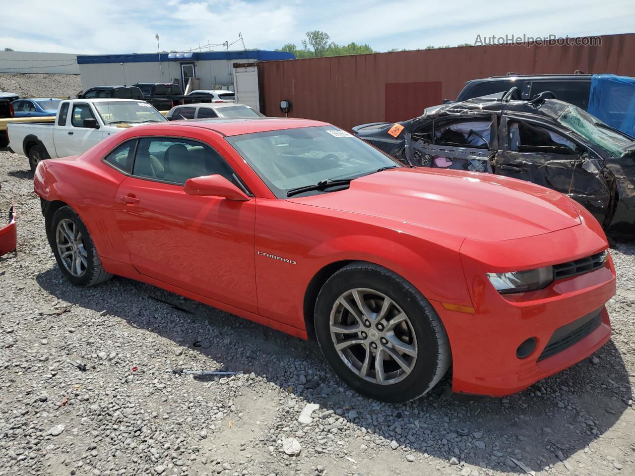 2015 Chevrolet Camaro Lt Red vin: 2G1FD1E32F9210226