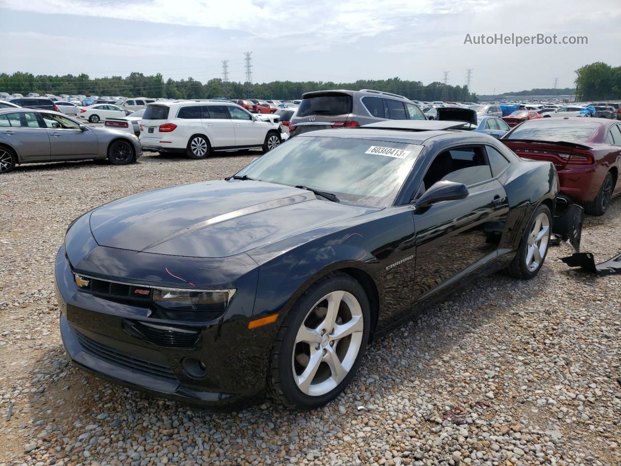 2015 Chevrolet Camaro Lt Black vin: 2G1FD1E33F9200837