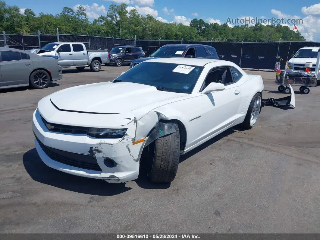 2015 Chevrolet Camaro 1lt White vin: 2G1FD1E33F9279927