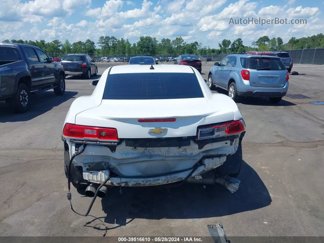 2015 Chevrolet Camaro 1lt White vin: 2G1FD1E33F9279927