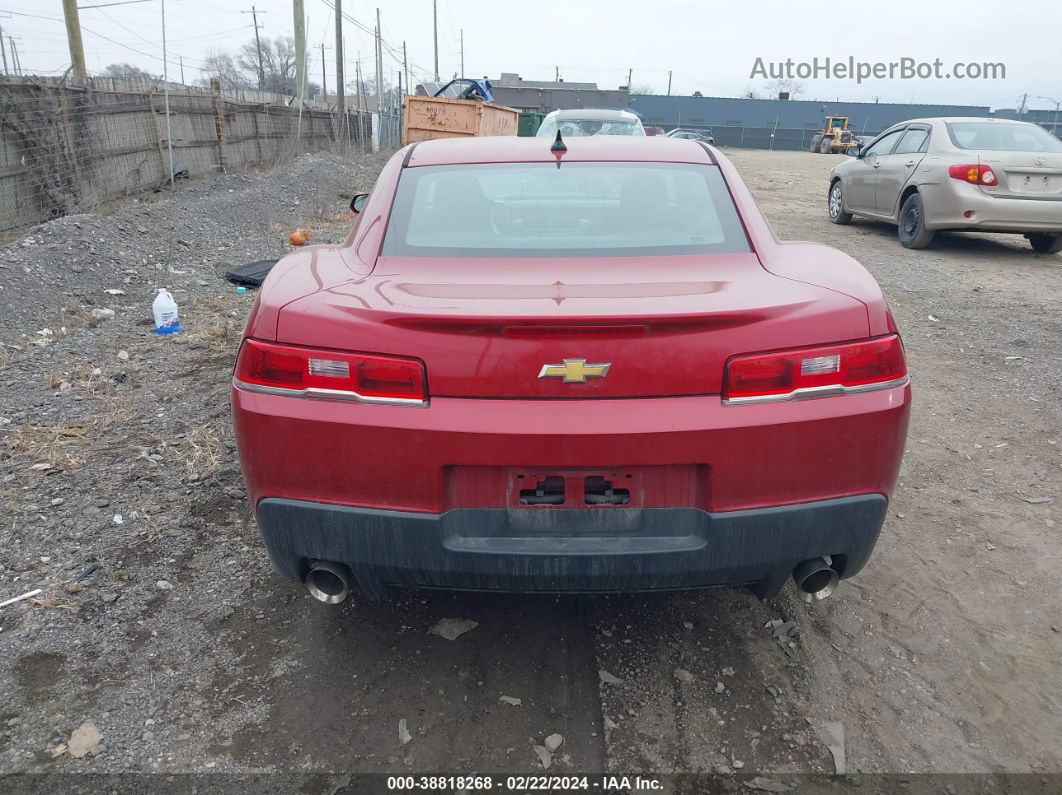 2015 Chevrolet Camaro 1lt Red vin: 2G1FD1E34F9113500