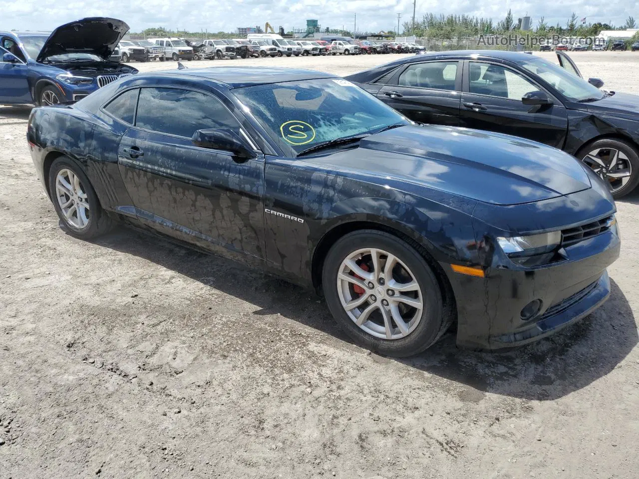 2015 Chevrolet Camaro Lt Black vin: 2G1FD1E34F9172515