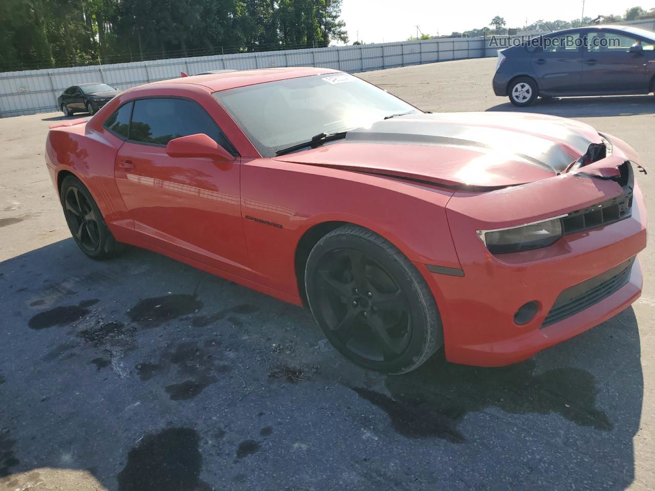 2015 Chevrolet Camaro Lt Red vin: 2G1FD1E34F9254342