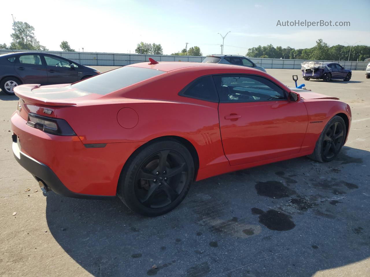 2015 Chevrolet Camaro Lt Red vin: 2G1FD1E34F9254342