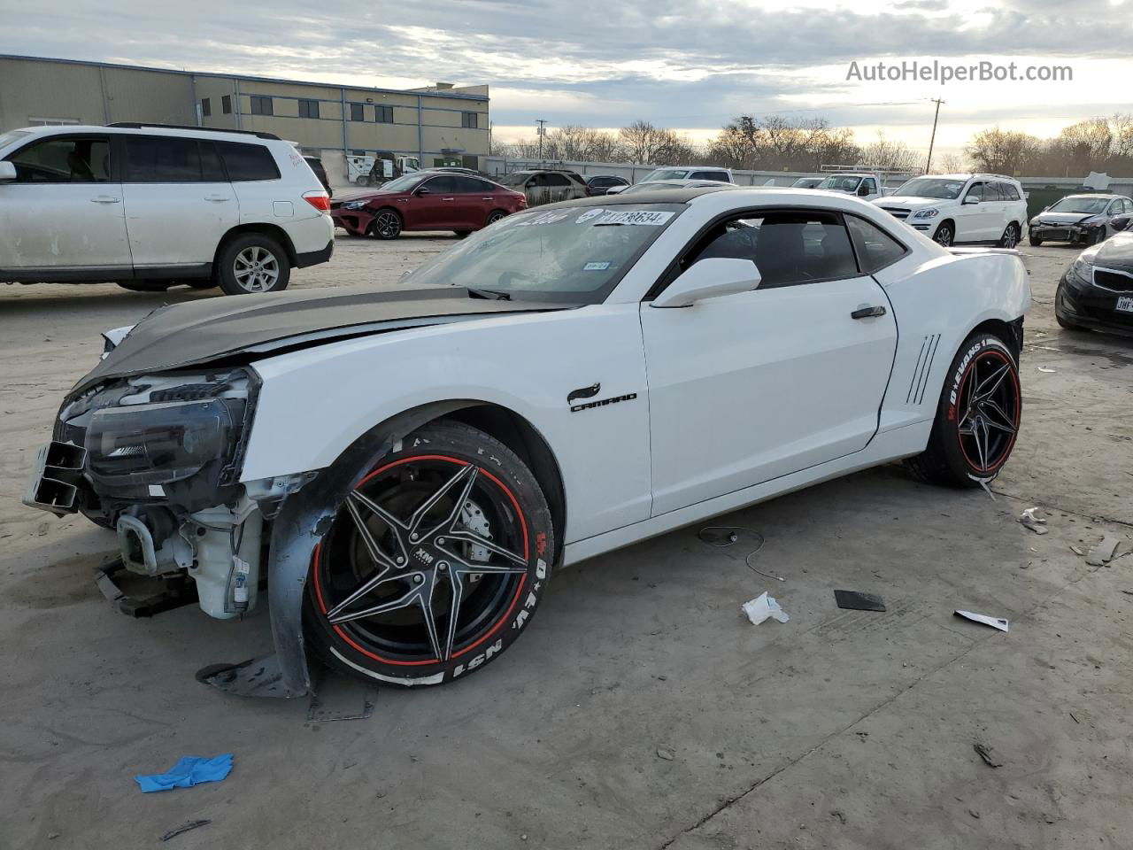 2015 Chevrolet Camaro Lt White vin: 2G1FD1E36F9103423