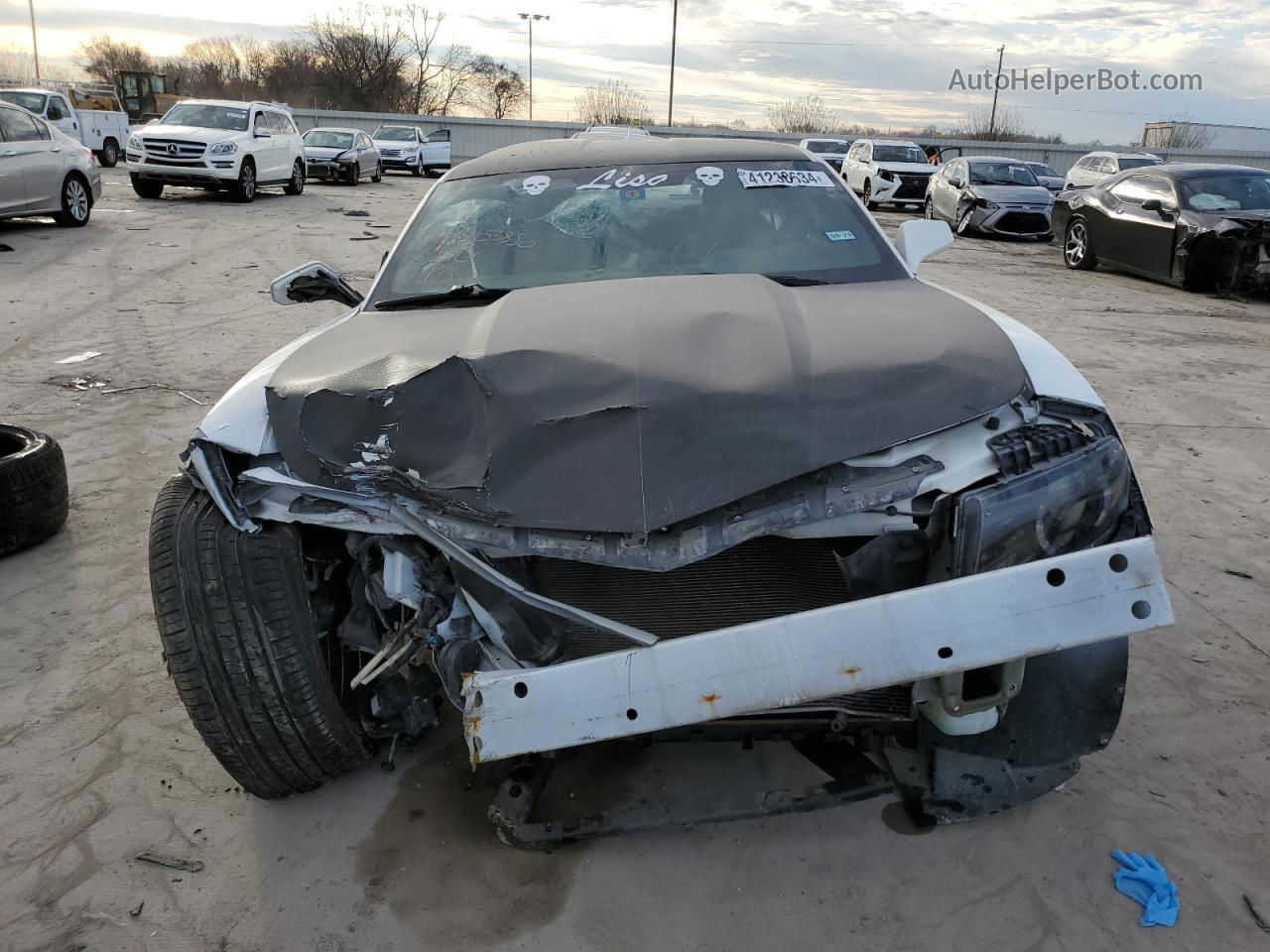 2015 Chevrolet Camaro Lt White vin: 2G1FD1E36F9103423